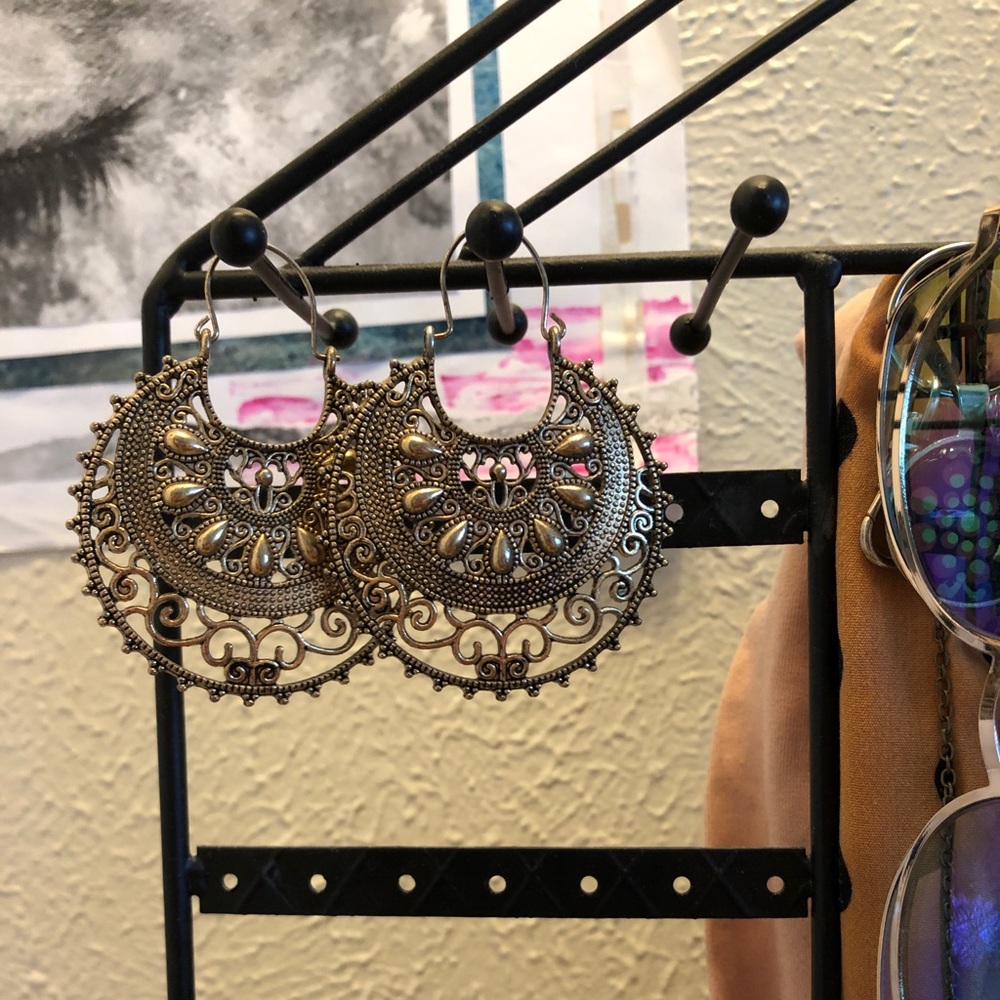 Gold earrings